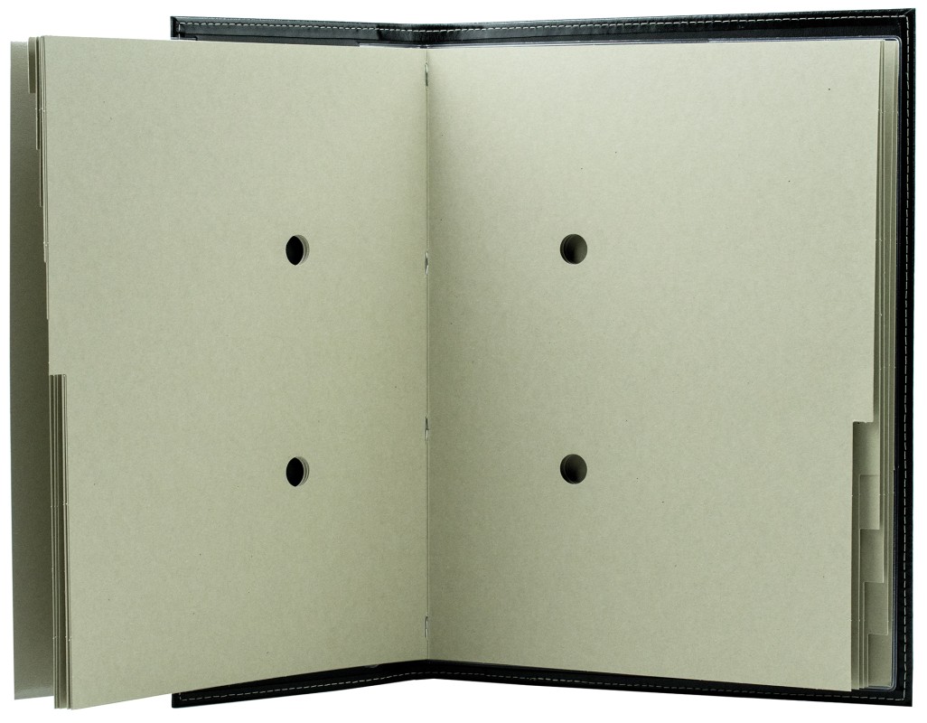 Ordnungsmappe DIN A4 | Echtleder | CAMBRIDGE schwarz