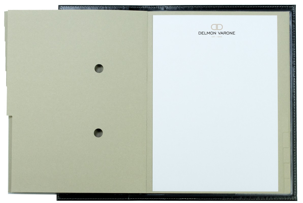 Ordnungsmappe DIN A4 | Echtleder | CAMBRIDGE schwarz