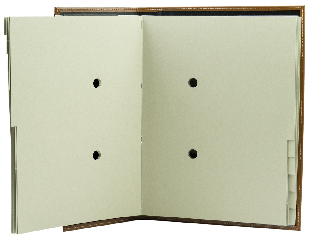 Ordnungsmappe DIN A4 | Echtleder | CAMBRIDGE hellbraun