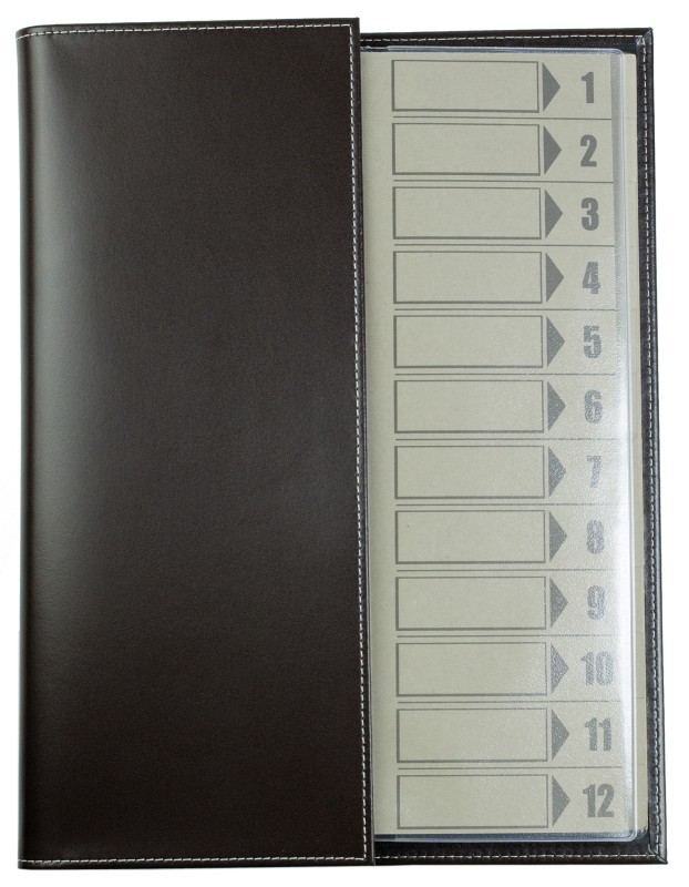 Ordnungsmappe DIN A4 | Echtleder | CAMBRIDGE dunkelbraun