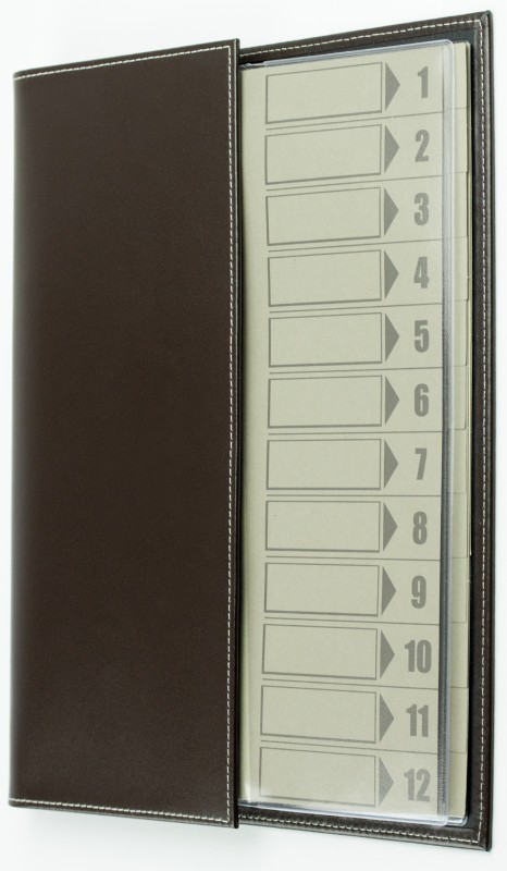 Ordnungsmappe DIN A4 | Echtleder | CAMBRIDGE dunkelbraun