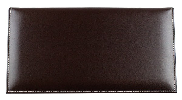 Ablagekasten mit Deckel CAMBRIDGE Top Grain Rindspaltleder dunkelbraun