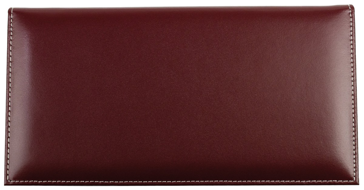 Ablagekasten mit Deckel CAMBRIDGE Top Grain Rindspaltleder rot