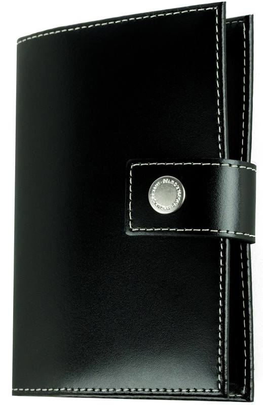 Pocket Design Diary Mini für das Jahr 2026, Cambridge Top Grain Leder, schwarz