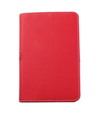 Pocket Notizbuch Lederimitat ECO APPLE LEATHER rot