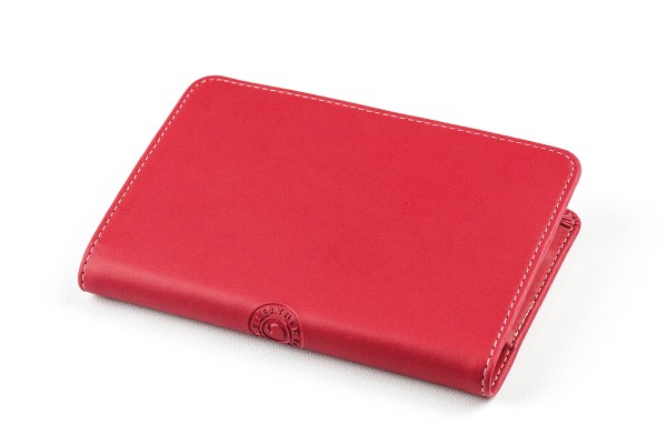 Pocket Notizbuch Lederimitat ECO APPLE LEATHER rot