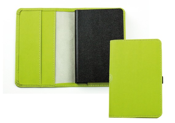 Pocket Notizbuch Lederimitat ECO APPLE LEATHER grün