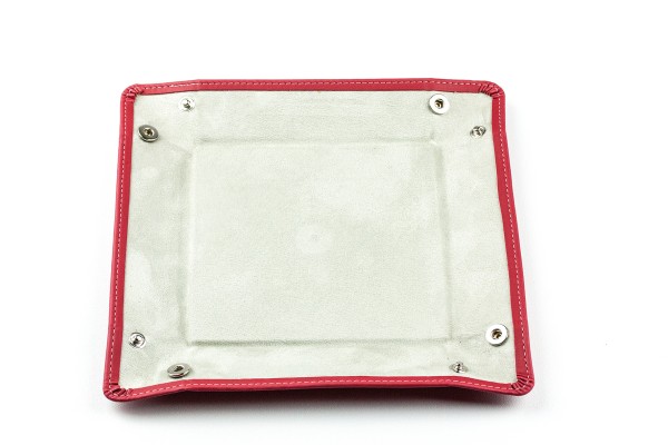 Taschenleerer / Utensilienschale ECO APPLE LEATHER Lederimitat rot