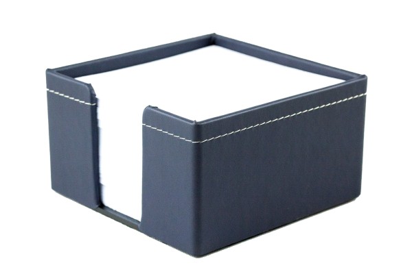 Zettelkasten ECO APPLE LEATHER Lederimitat dunkelblau