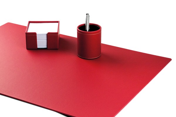 Schreibunterlage XXL ECO APPLE LEATHER Lederimitat rot