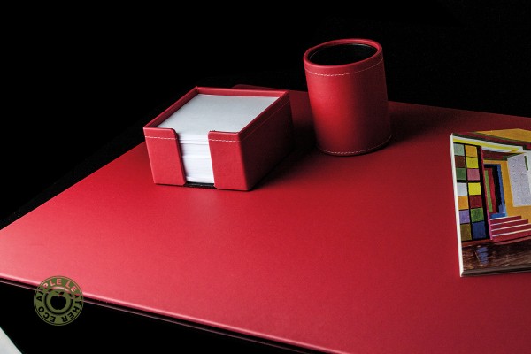 Schreibunterlage XXL ECO APPLE LEATHER Lederimitat rot