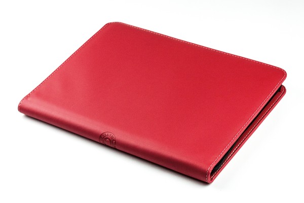 Reissverschluss Schreibmappe DIN A4 ECO APPLE LEATHER Lederimitat rot