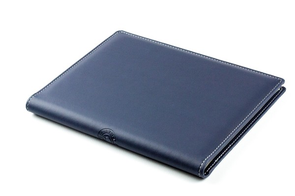 Schreibmappe DIN A5 ECO APPLE LEATHER Lederimitat dunkelblau