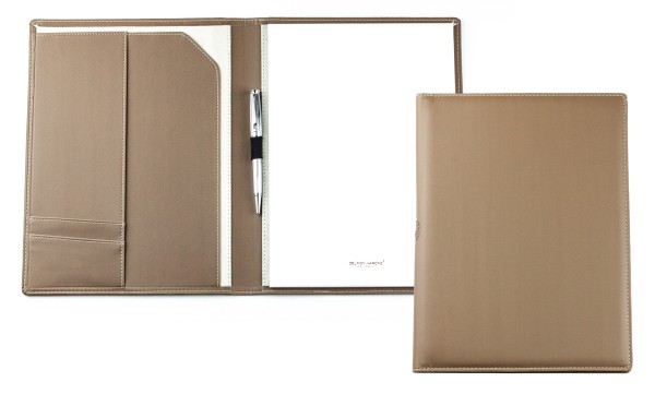 Schreibmappe DIN A4 ECO APPLE LEATHER Lederimitat braun