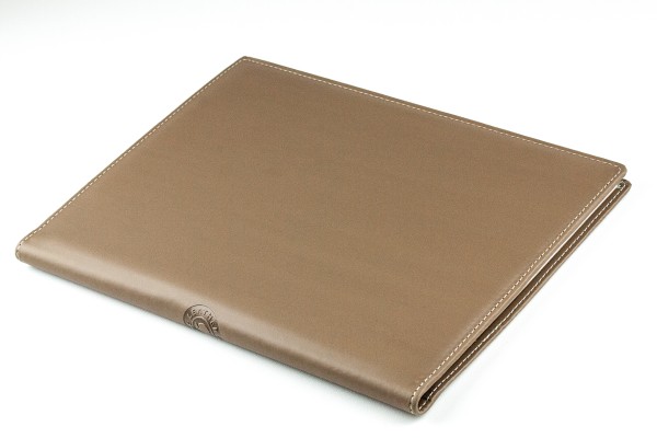 Schreibmappe DIN A4 ECO APPLE LEATHER Lederimitat braun