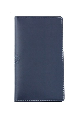 Leporello Faltkalender 2025 + 2026 in ECO APPLE LEATHER Lederimitat dunkelblau