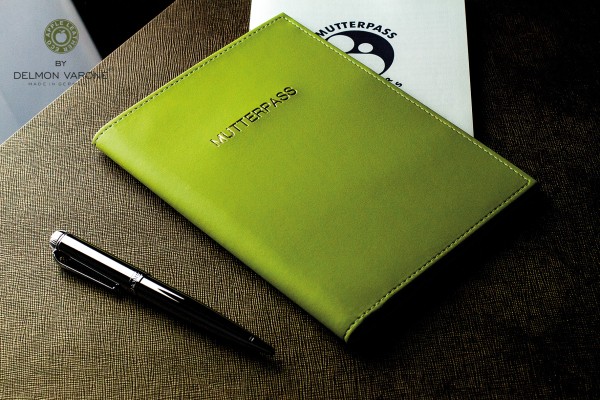 Mutterpass Etui ECO APPLE LEATHER Lederimitat grün