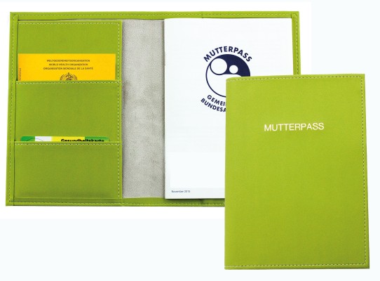 Mutterpass Etui ECO APPLE LEATHER Lederimitat grün