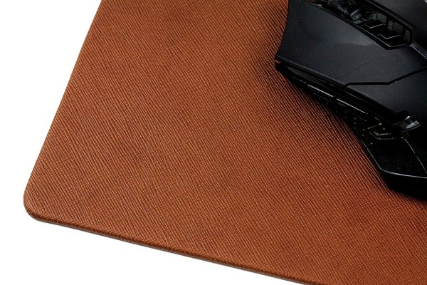 Mousepad SAFFIANO Lederimitat braun