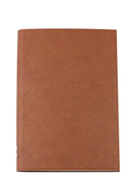 Notizbuch DIN A5 SAFFIANO Lederimitat braun
