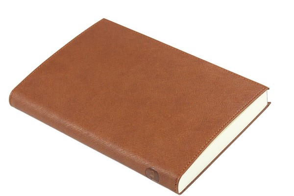 Notizbuch DIN A5 SAFFIANO Lederimitat braun