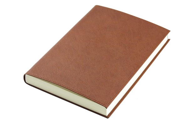 Notizbuch DIN A5 SAFFIANO Lederimitat braun