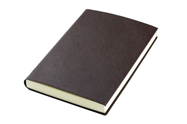 Notizbuch DIN A5 SAFFIANO Lederimitat dunkelbraun