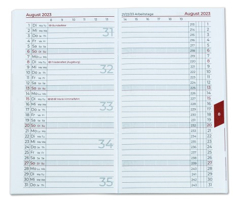 Ersatzartikel - Taschenkalender geheftet 2026