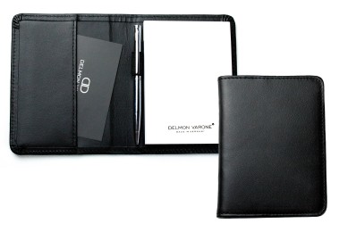Notizblock DIN A7 | Echtleder | BOXCALF schwarz