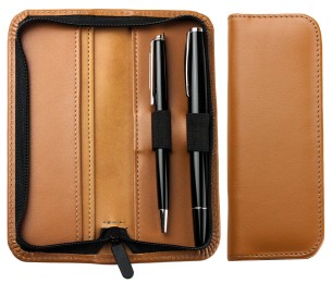 RV-Schreibgeräteetui PREMIUM LEDER BOXALF cuoiobraun (glatt)