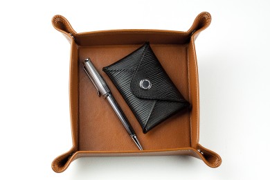 Taschenleerer PREMIUM LEDER BOXCALF cuoiobraun (glatt)