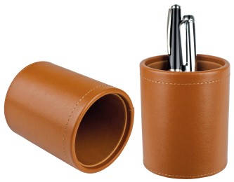 Stifteköcher PREMIUM LEDER BOXCALF cuoiobraun (glatt)