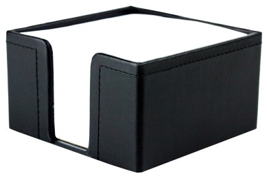 Zettelkasten PREMIUM LEDER BOXCALF schwarz (glatt)