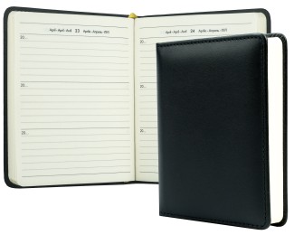 3 Jahreskalender (vergleichend) PREMIUM LEDER BOXCALF schwarz (glatt)