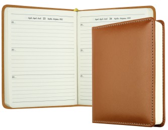 3 Jahreskalender (vergleichend) PREMIUM LEDER BOXCALF cuoiobraun (glatt)