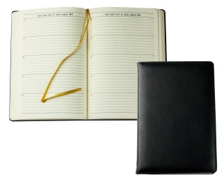 5 Jahreskalender (vergleichend) PREMIUM LEDER BOXCALF schwarz (glatt)