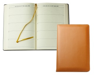 5 Jahreskalender (vergleichend) PREMIUM LEDER BOXCALF cuoiobraun (glatt)