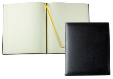 Gästebuch (gebunden) | Echtleder | BOXCALF schwarz