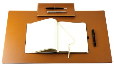 Schreibunterlage XXL 65x45 PREMIUM LEDER BOXCALF cuoiobraun (glatt)