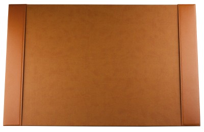 Schreibunterlage mit 2 Seitenleisten PREMIUM LEDER BOXCALF cuoiobraun (glatt)