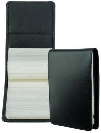 Notizblock Pocket Format | Echtleder | BOXCALF schwarz