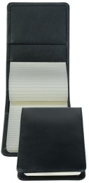 Notizblock Pocket Format | Echtleder | BOXCALF schwarz