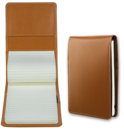 Notizblock Pocket Format | Echtleder | BOXCALF hellbraun