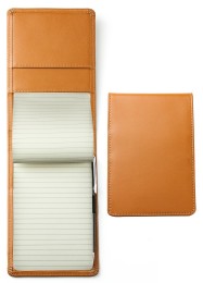 Notizblock Pocket Format | Echtleder | BOXCALF hellbraun