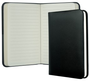 Notizbuch Pocket Format (gebunden) | Echtleder | BOXCALF schwarz