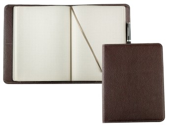 Notizbuch DIN B5+ | Echtleder | SOFTGRAIN dunkelbraun