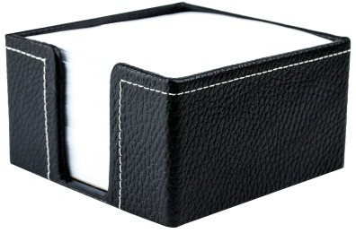 Zettelkasten PREMIUM LEDER SOFT GRAIN schwarz (genarbt)