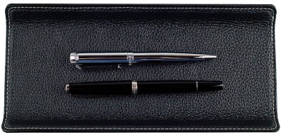 Federschale PREMIUM LEDER SOFT GRAIN schwarz (genarbt)