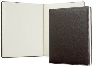 Gästebuch (gebunden) | Echtleder | SOFTGRAIN dunkelbraun