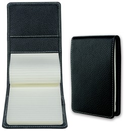 Notizblock Pocket Format | Echtleder | SOFTGRAIN schwarz